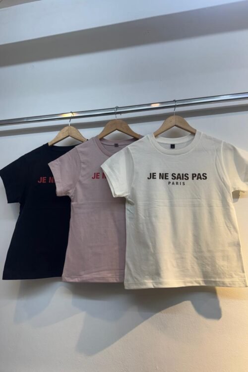 REMERA BASICA “JE NE SAIS PAS”