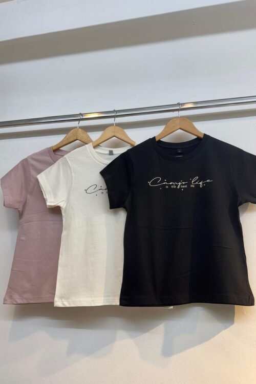 REMERA BASICA “IS THE BEST LIFE”