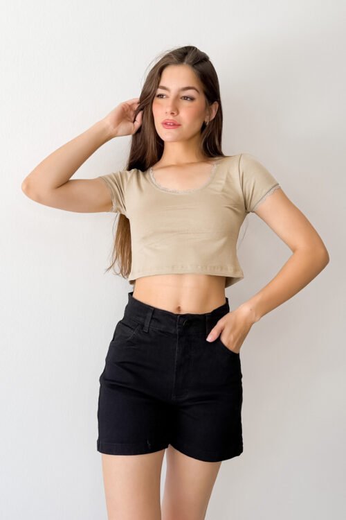 REMERA PUPERA LISA PUNTILLA